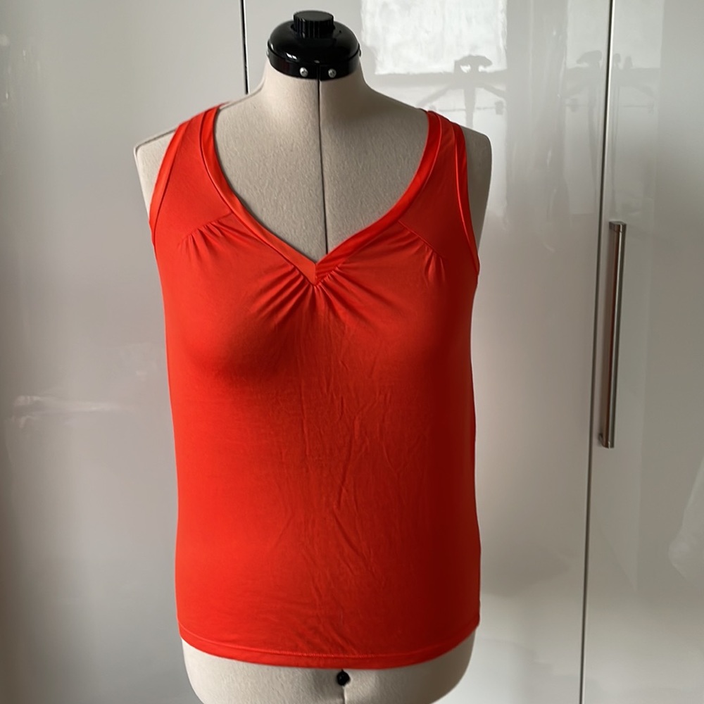 CLUB MONACO T-Shirt Sleeveless Color-Orange Size- Small NWOT